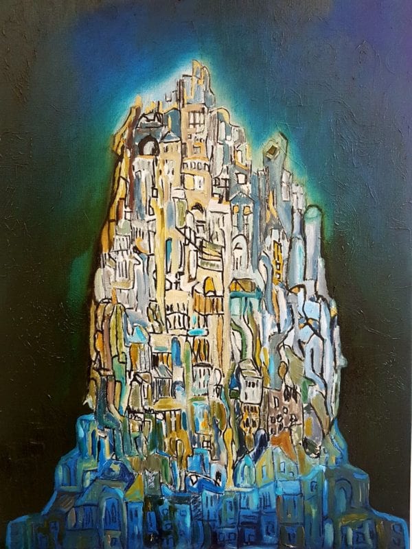 Shangdu olieverf op linnen 60x80cm